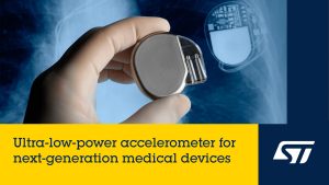 STMicroelectronics’ tiny motion sensor boosts comfort and precision in wearable and implantable medical applications
