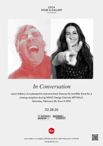 Billy Zane and Dennys Ilic Return to Leica Gallery LA for West Hollywood ArtWalk Finale on February 28