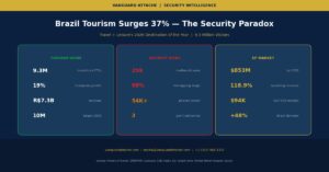 Brazil Tourism Surges 37% to 9.3 Million Visitors as Safety Concerns Drive Record Security Demand