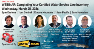 Electro Scan to Host March 25, 2026 Webinar: ‘Completing Your Certified Water Service Line Inventory’