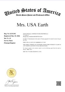 Mrs. USA Earth® Secures Federal Trademark Registration, Strengthening the Mrs. Earth®️ Platform’s Protected Brands