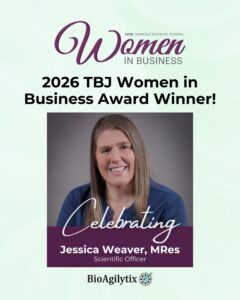 BioAgilytix Celebrates Jessica Bridges Weaver for Scientific Leadership with 2026 TBJ Award